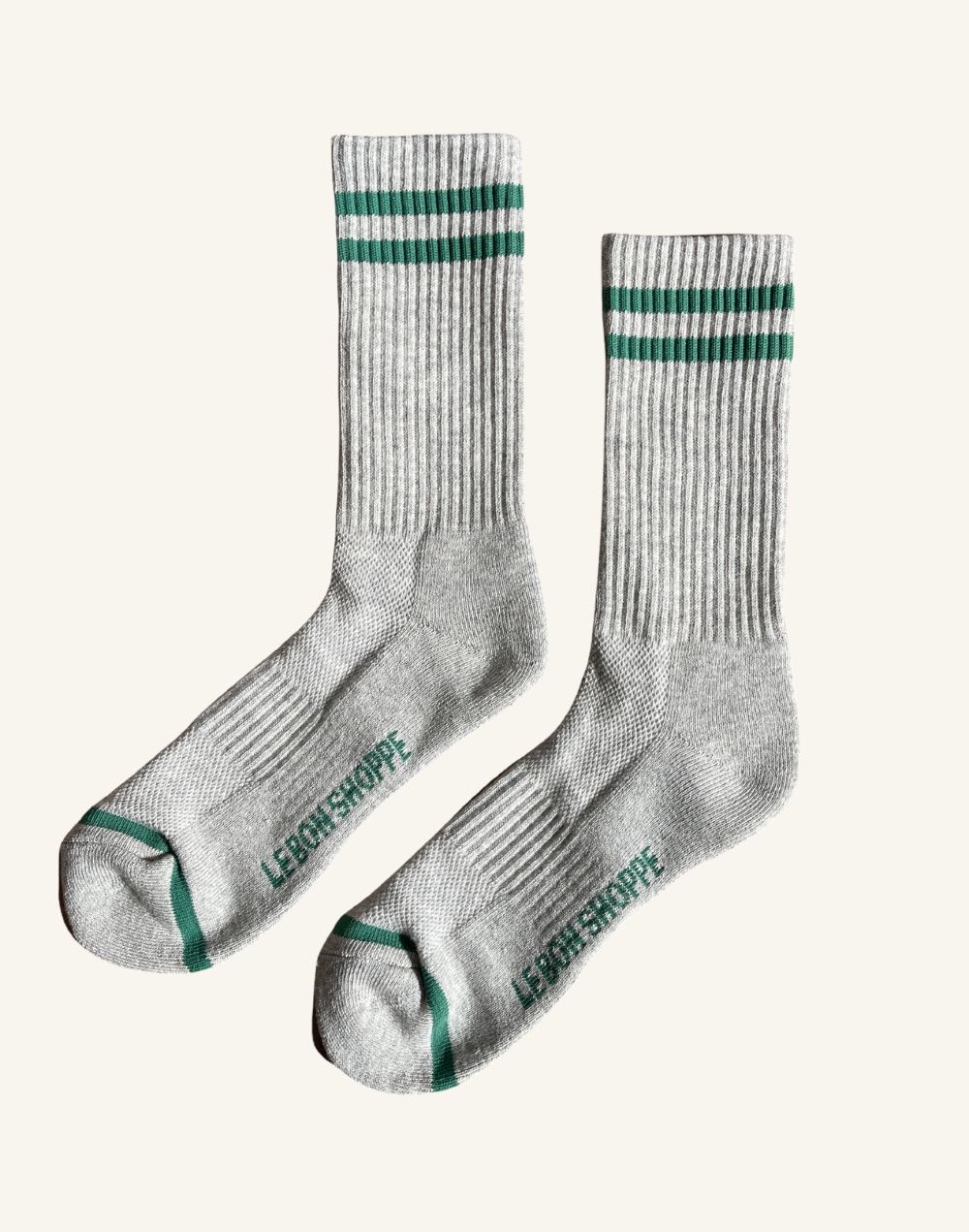 גרבי כותנה גברים ספורטיביות אפורות EXTENDED BOYFRIEND