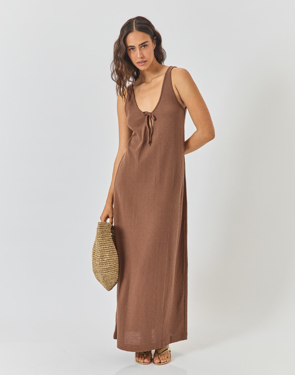 חום קפה TAMARIN שמלת