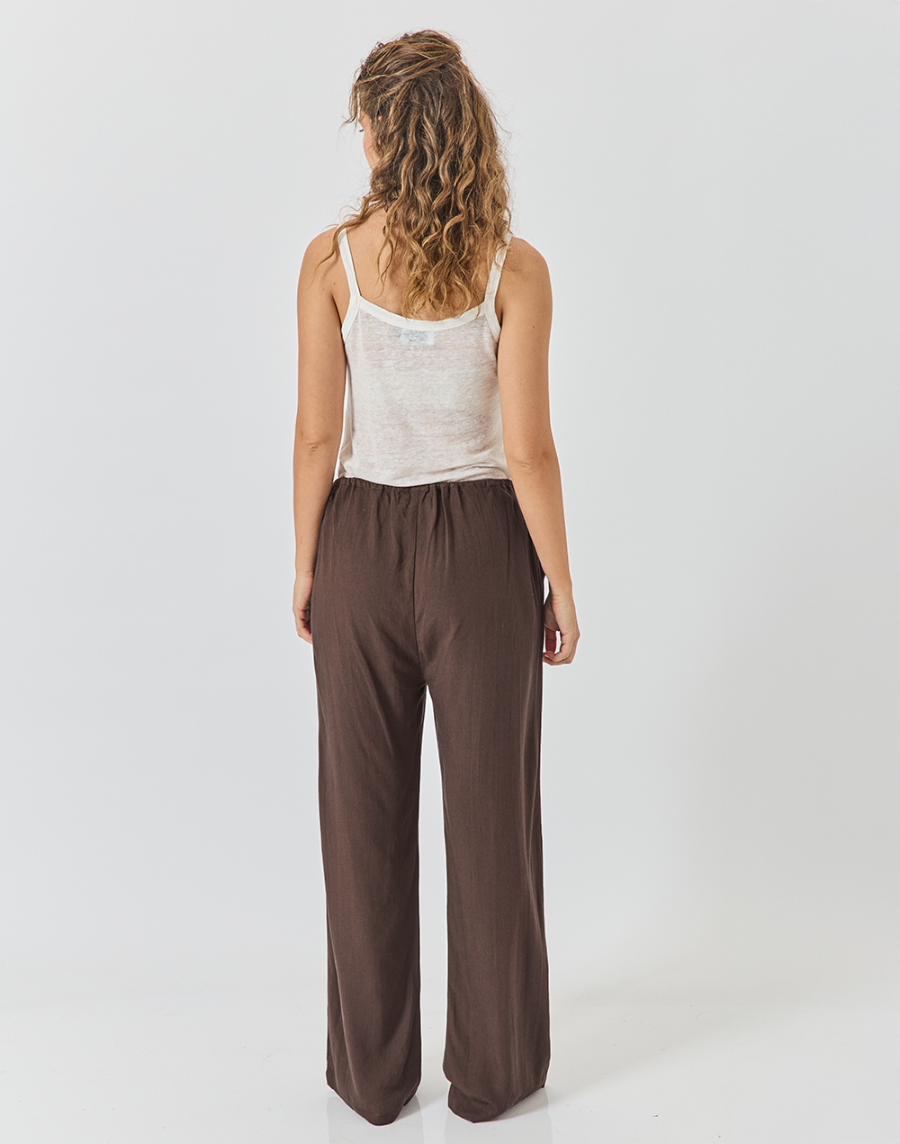 חום בראוני COLOMBO מכנסי