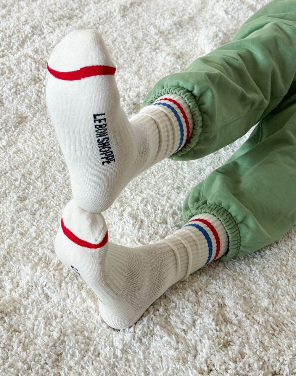 גרבי כותנה גברים ספורטיביות EXTENDED BOYFRIEND MILK