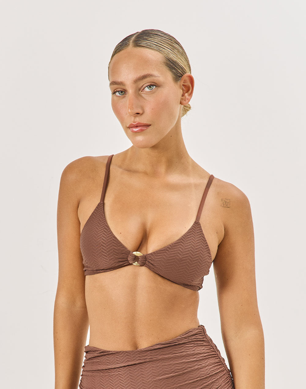 טופ ביקיני חום קפוצ׳ינו BAJA