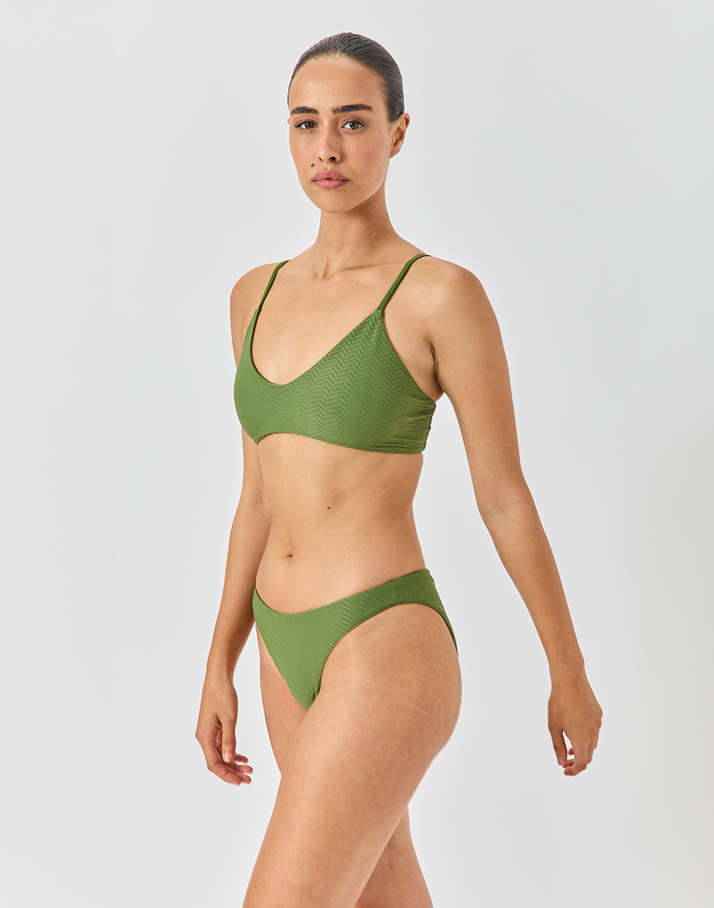 טופ ביקיני ירוק פסטו CLOUD 9