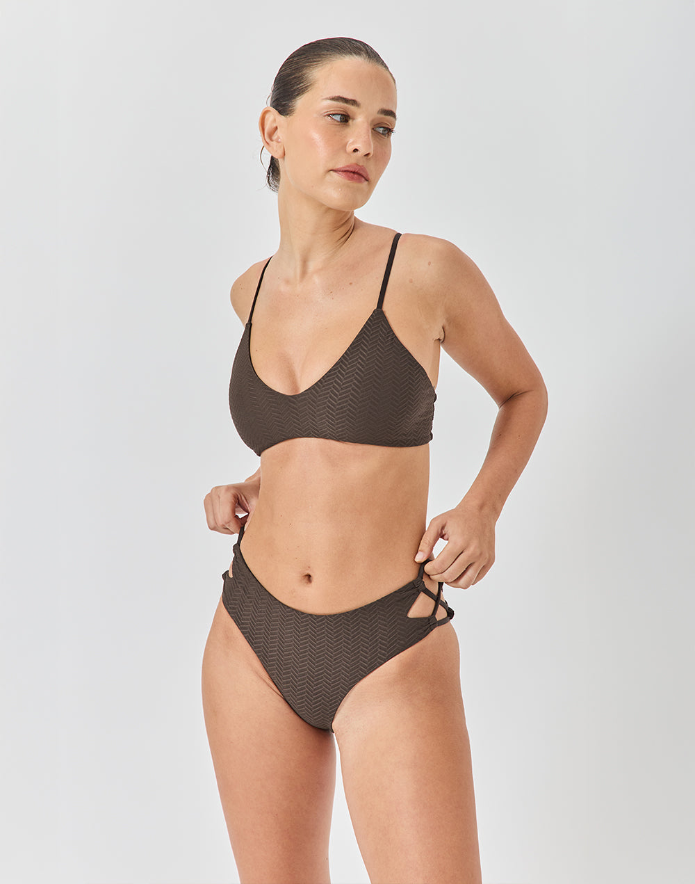 טופ ביקיני חום בראוני CLOUD 9