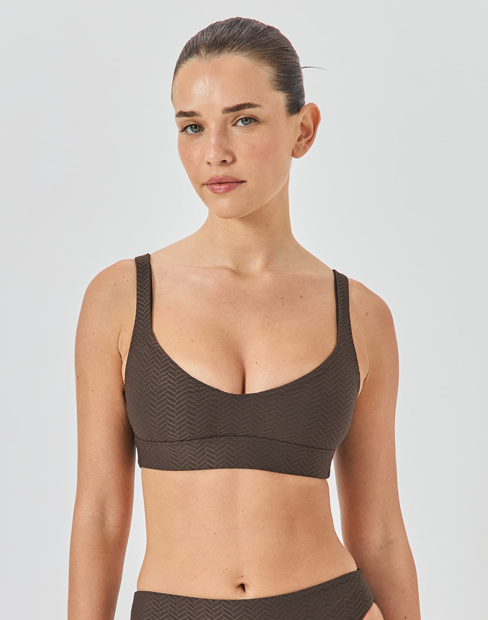 טופ ביקיני חום בראוני KIRA