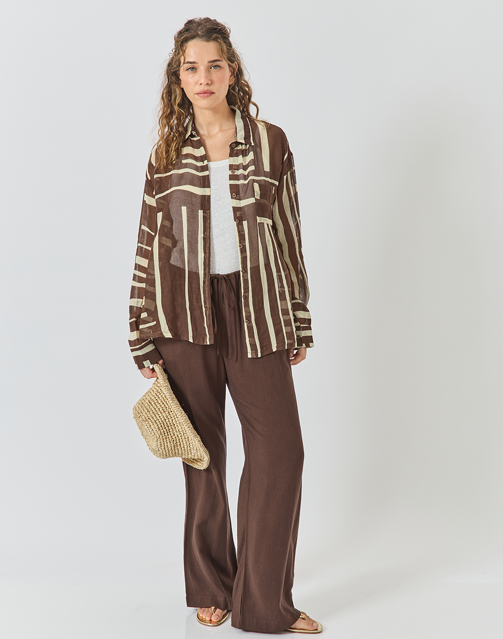 כובע קש רך RAFFIA