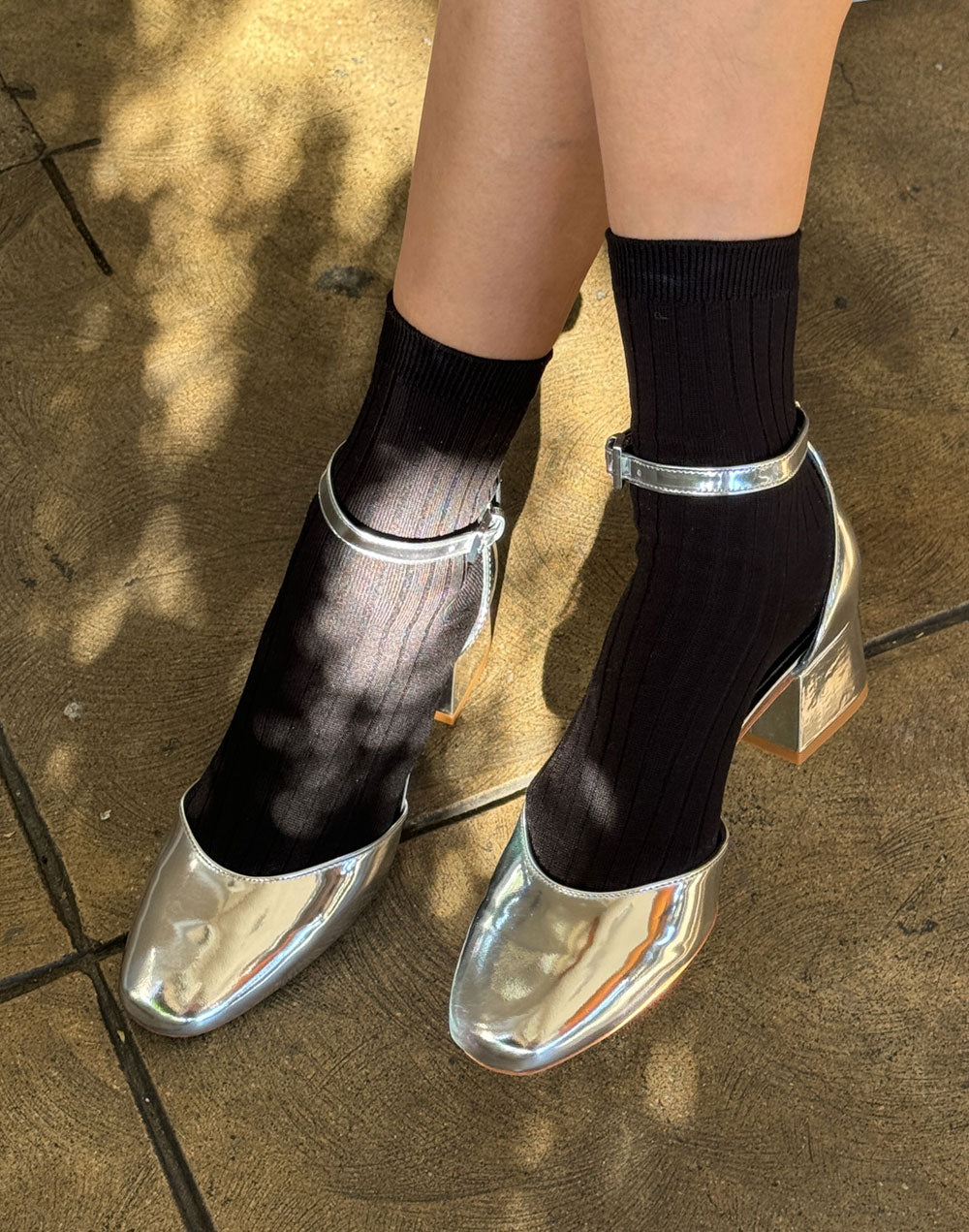 גרבי כותנה שחורות HER