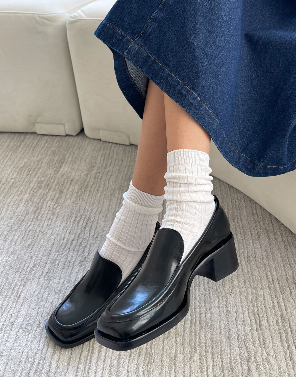 גרבי כותנה לבנות HER