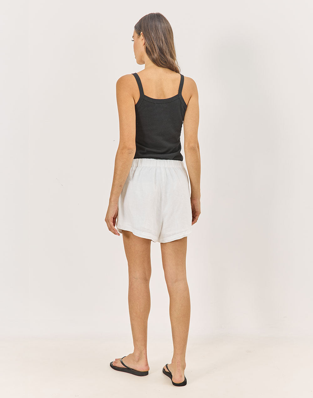 גופיה מפשתן שחורה TOR