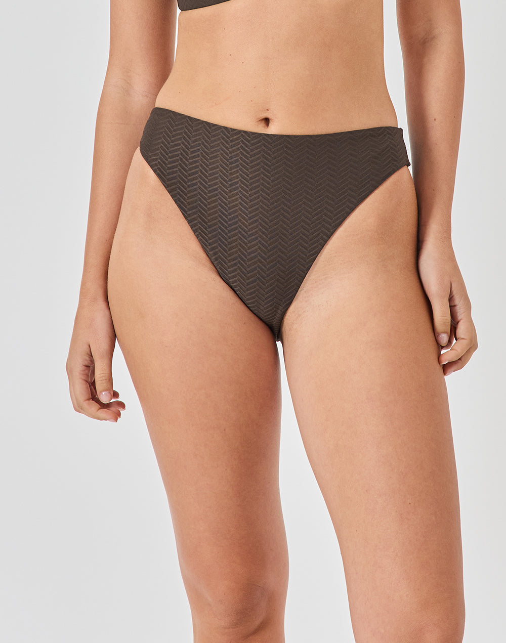 תחתון ביקיני גבוה חום בראוני SUMATRA