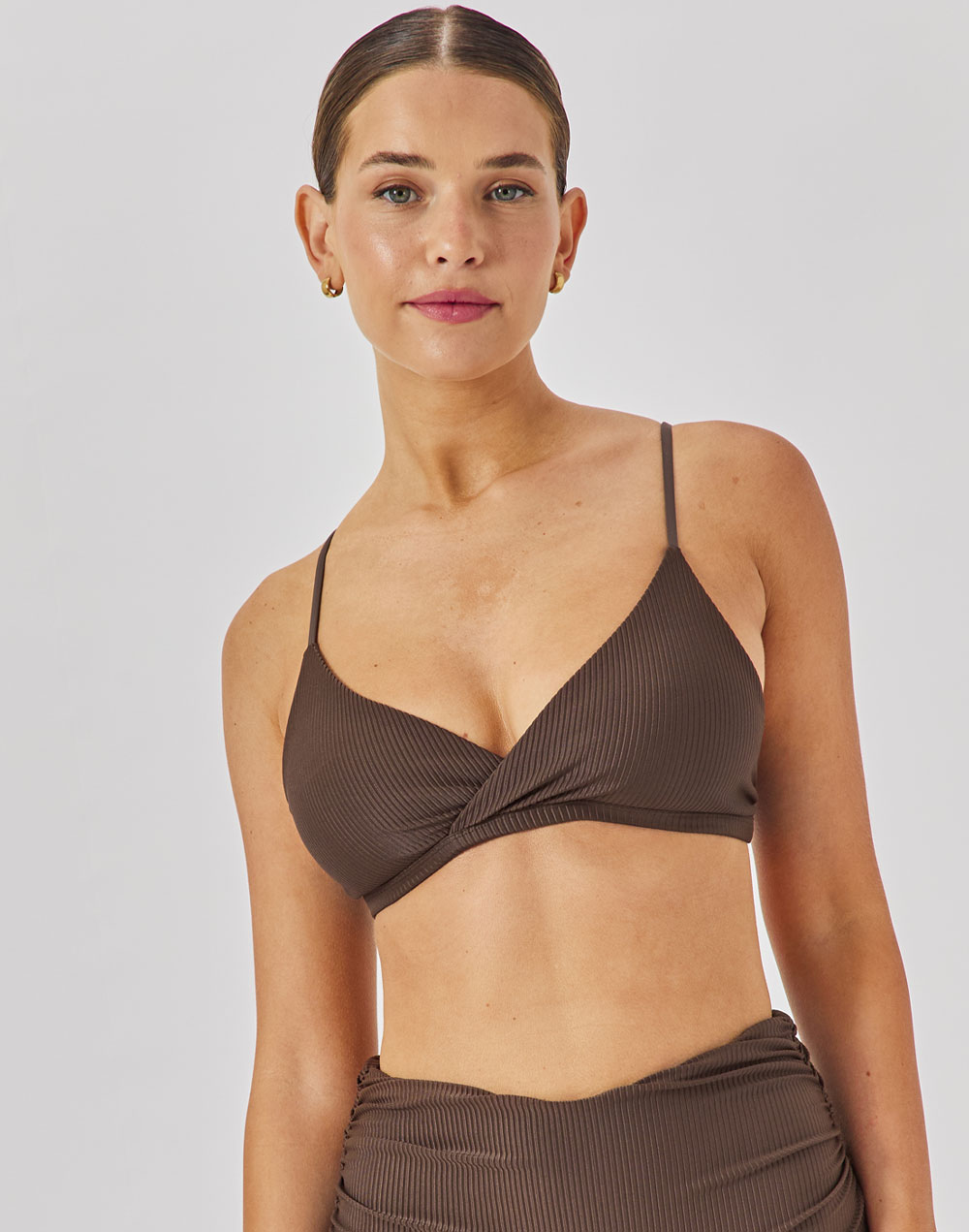 טופ ביקיני חום טבק BORA BORA