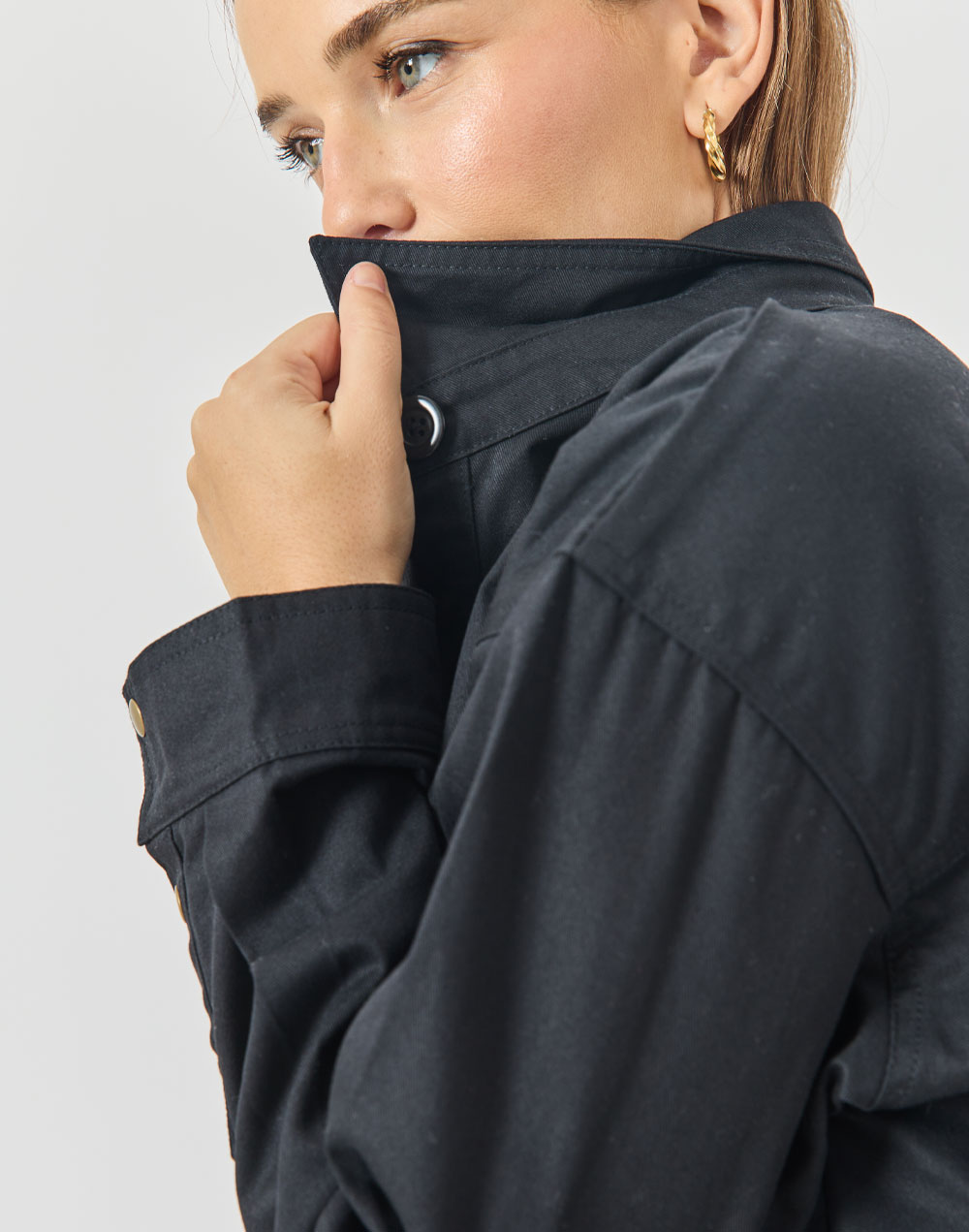 ז'קט כותנה שחור DYLAN