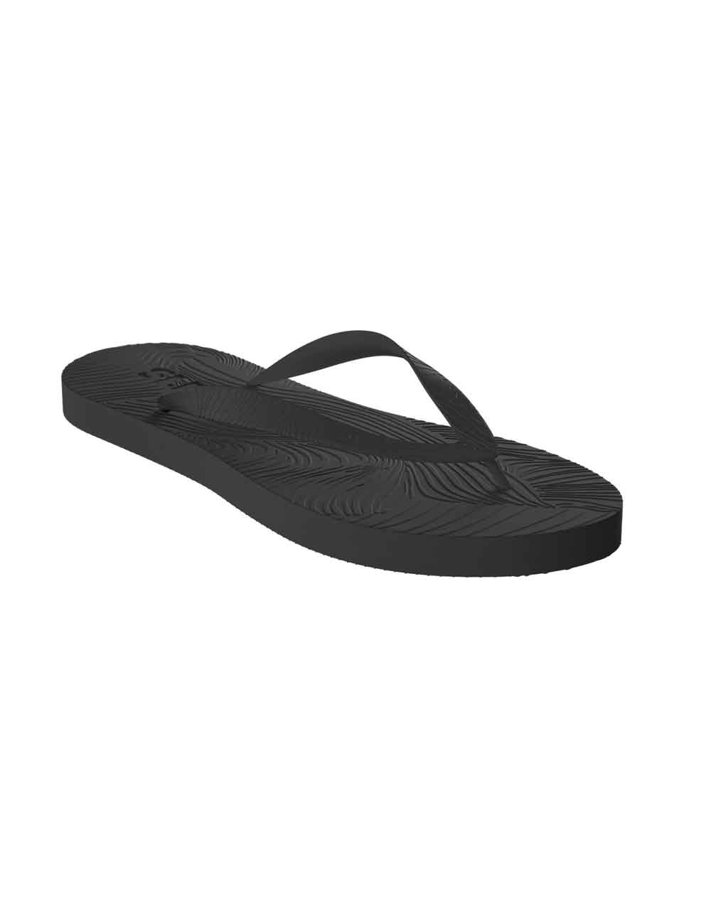 כפכפי אצבע רצועה רחבה שחור WIDE