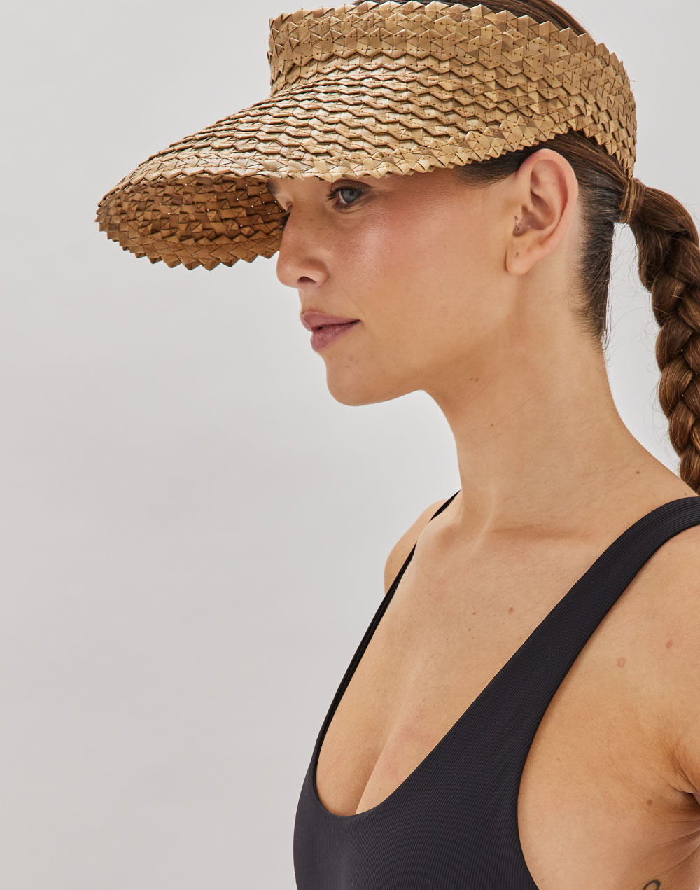 כובע מצחייה חום טבעי GOLF