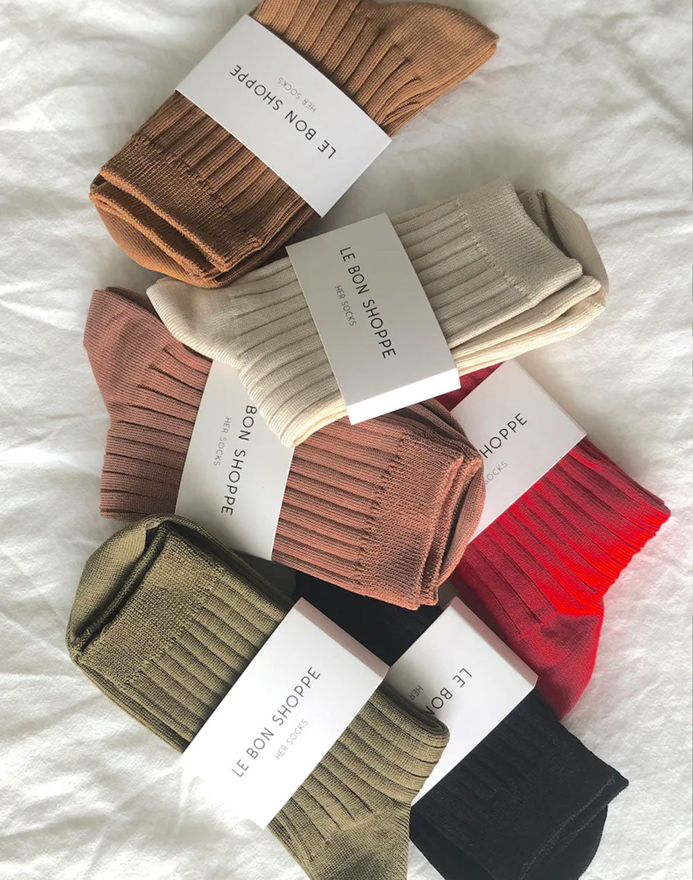 גרבי כותנה אוף וויט פורצלן HER