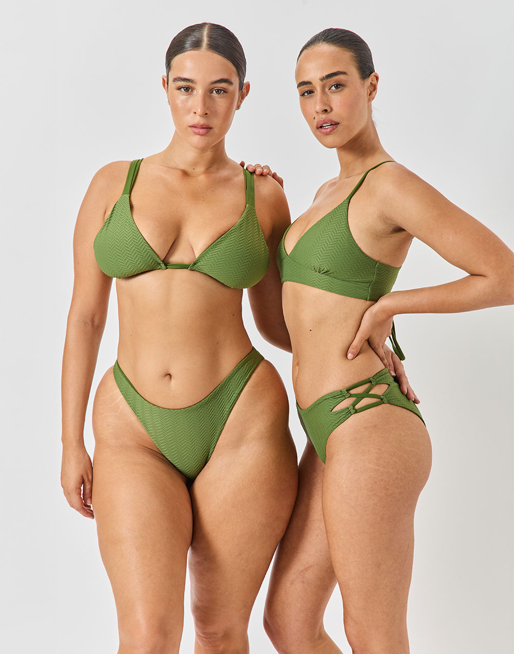 תחתון ביקיני ירוק פסטו CAPRI