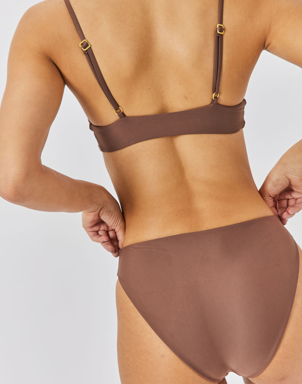 תחתון ביקיני גבוה חום קרמל SUMATRA