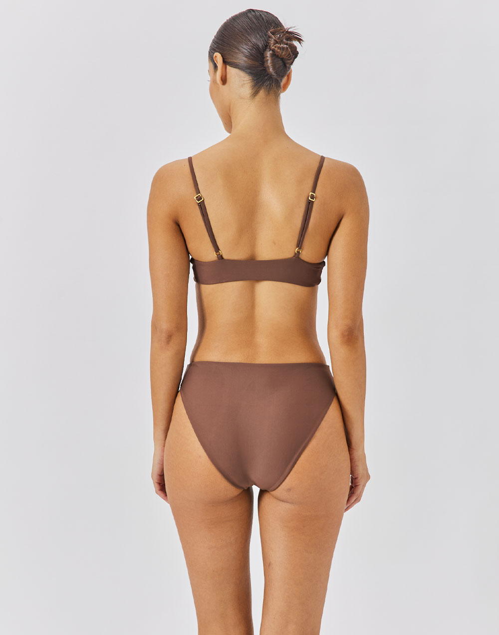 טופ ביקיני חום קרמל PLAYA