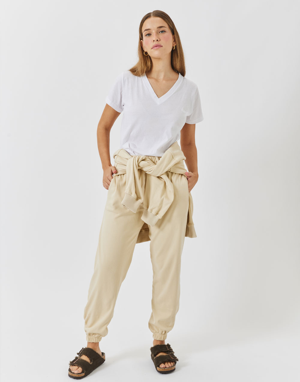 סווטשירט אוברסייז חול PUFF CREW