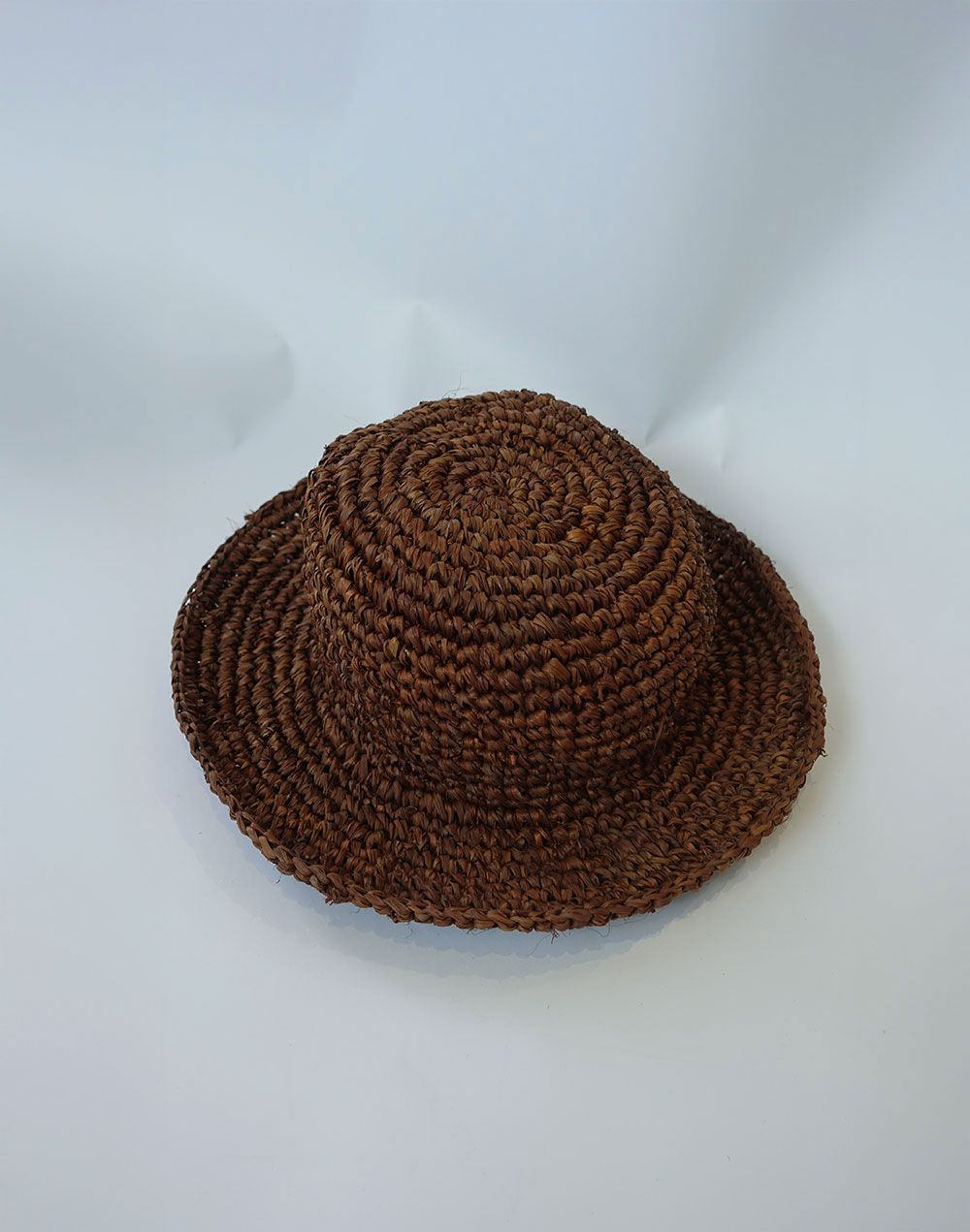 כובע קש רך חום RAFFIA