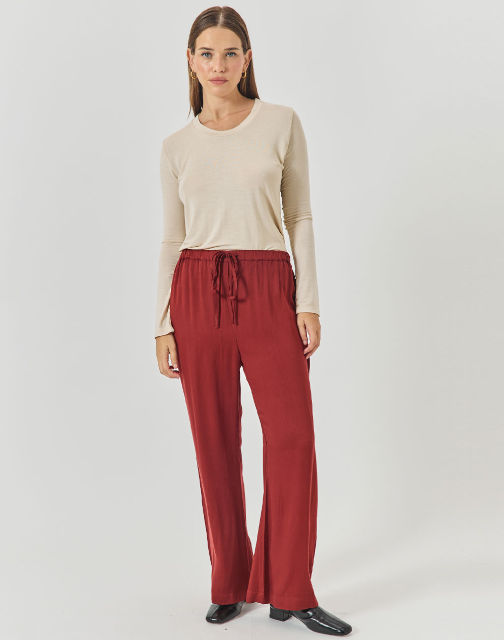 אדום יין TOULOUSE מכנסי