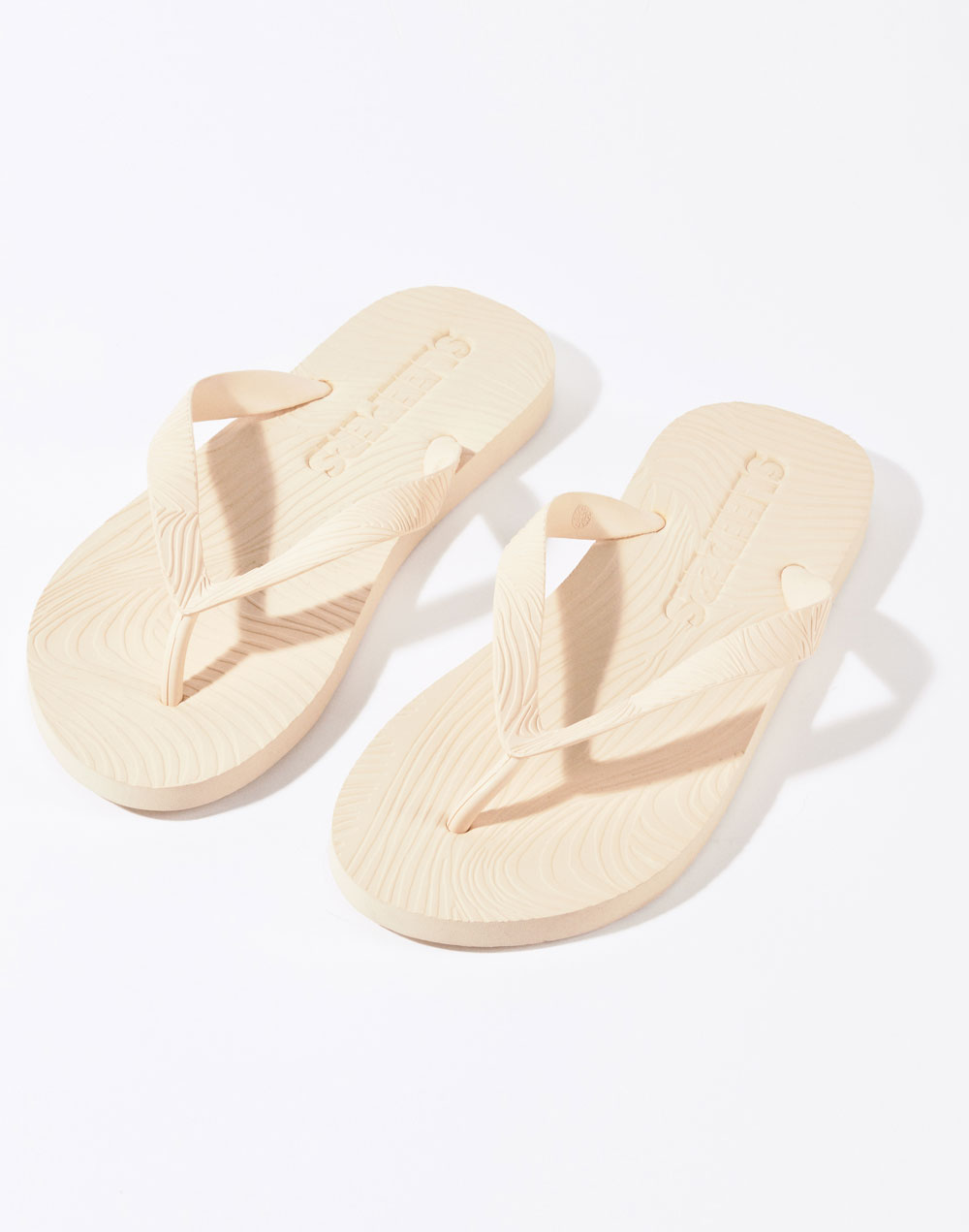 כפכפי אצבע רצועה רחבה קרם WIDE