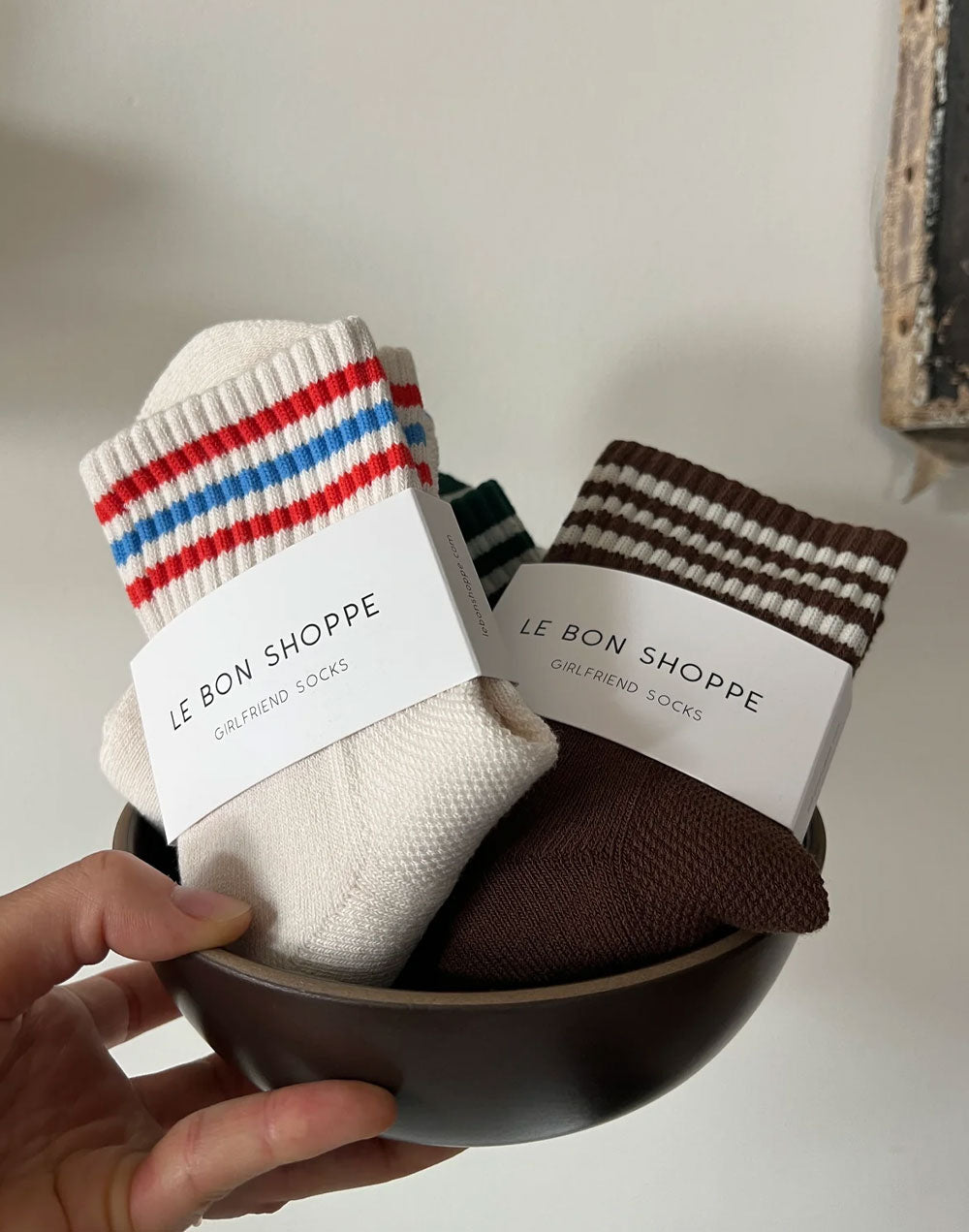 גרבי כותנה ספורטיביות לבן GIRLFRIEND