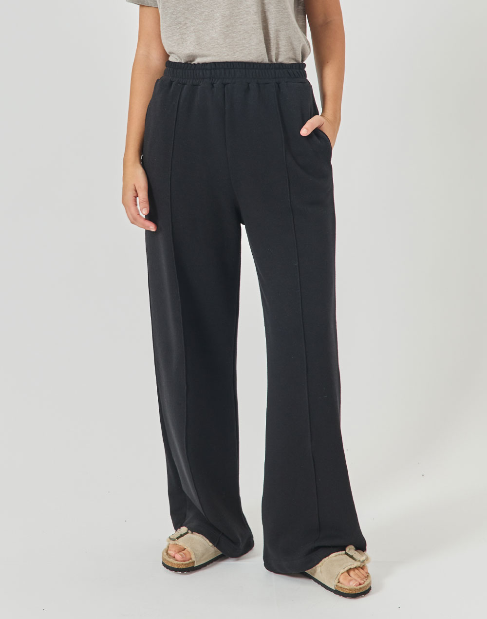 מכנסי טרנינג שחור WIDE LEG