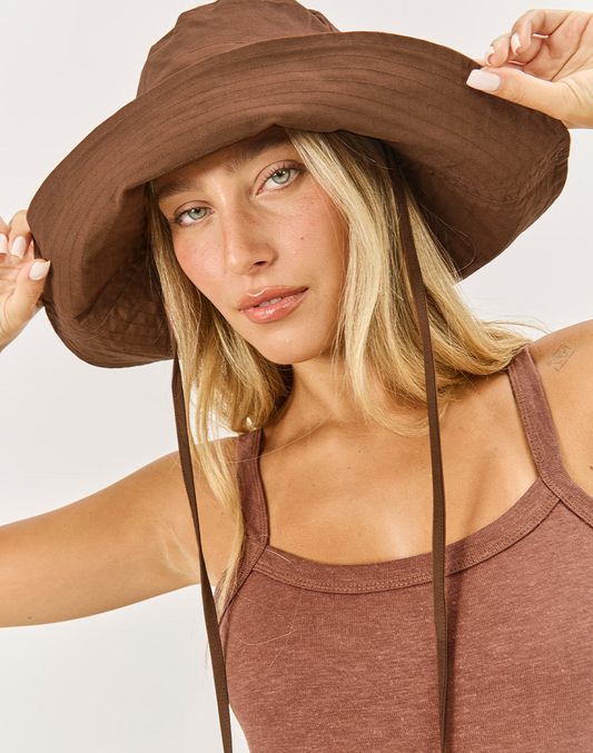 SUN HAT  חום קפוצ'ינו