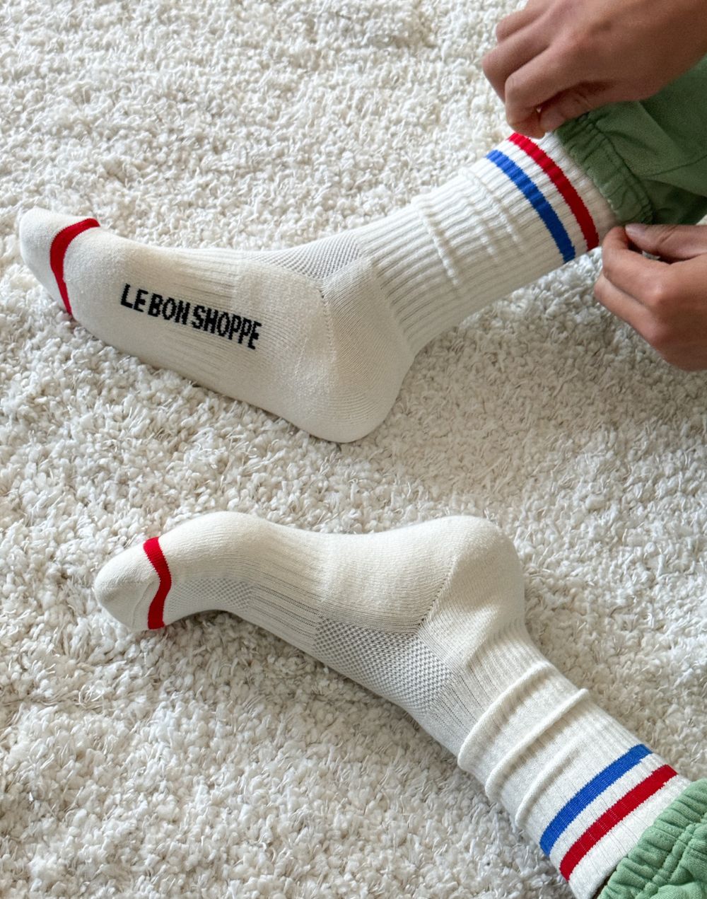 גרבי כותנה גברים ספורטיביות EXTENDED BOYFRIEND MILK