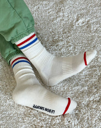 גרבי כותנה גברים ספורטיביות EXTENDED BOYFRIEND MILK