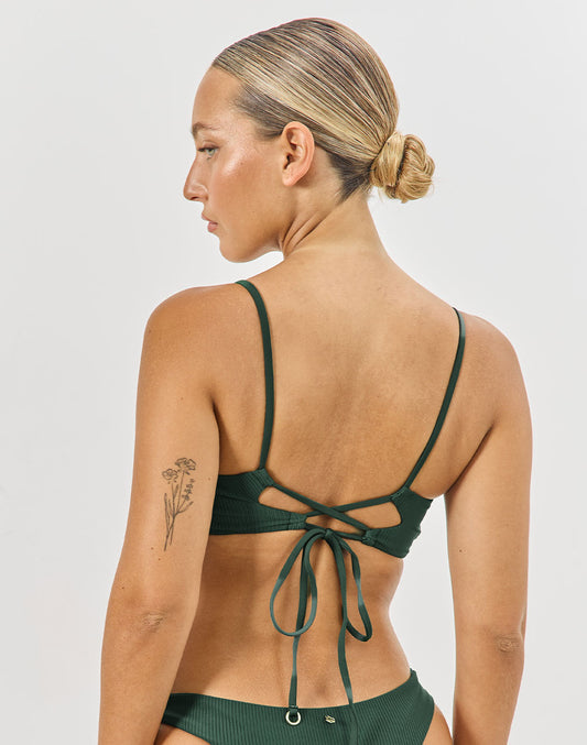 טופ ביקיני משולשים ירוק קקטוס BALI