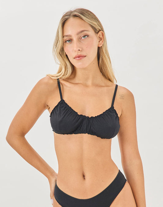 טופ חזייה ברלט שחורה BRIDJET