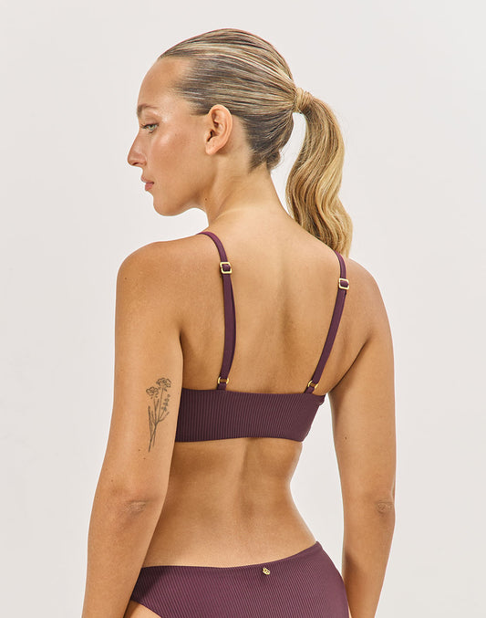 טופ ביקיני סגול כהה CLOUD 9