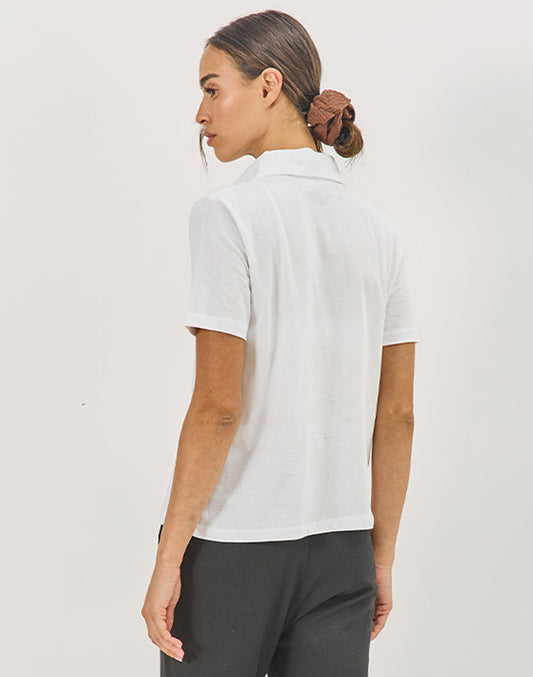 חולצה מכופתרת לבנה CEYLON