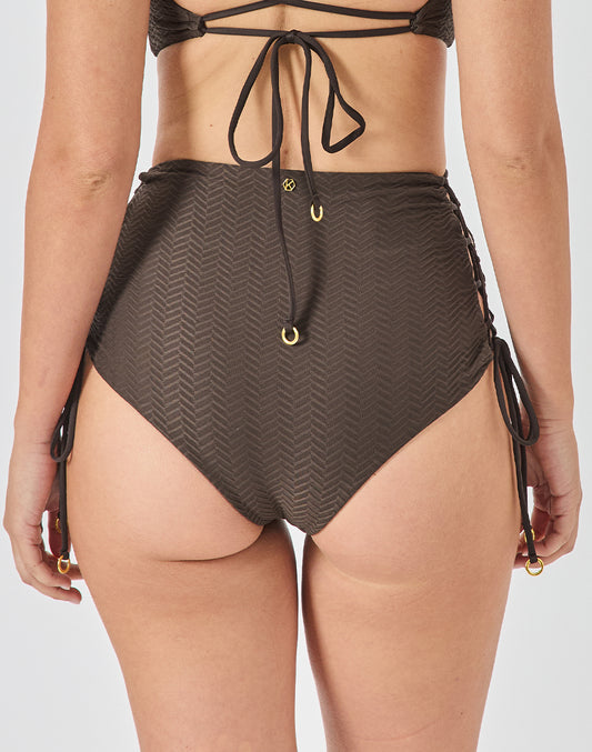 תחתון ביקיני גבוה חום בראוני BAHAMAS