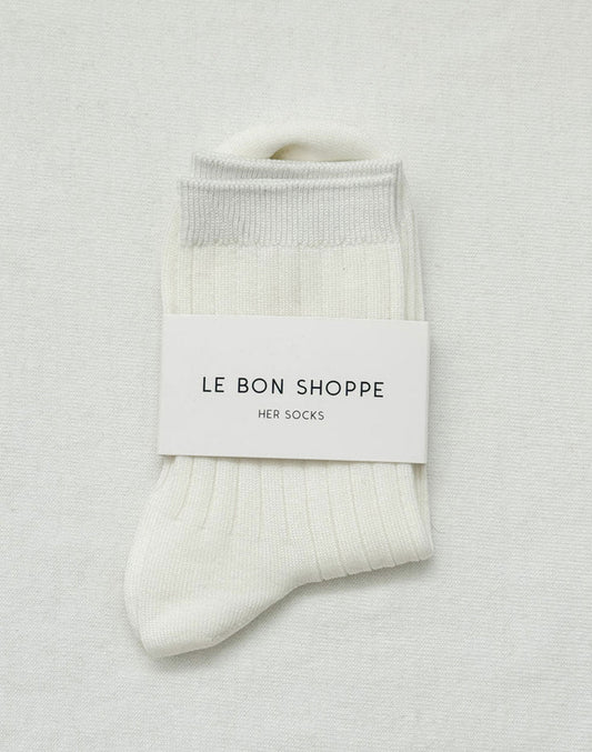 גרבי כותנה לבנות HER