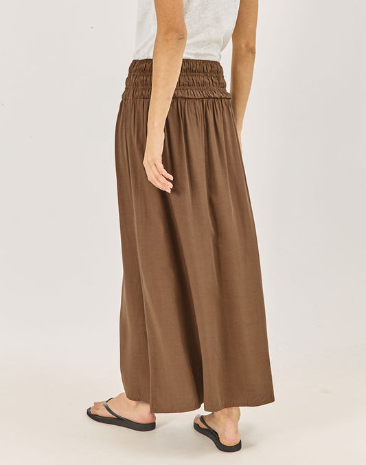 חצאית חום קפוצ'ינו ISLA MUJERES