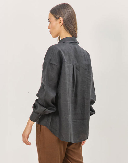 חולצה מכופתרת שחורה JERI