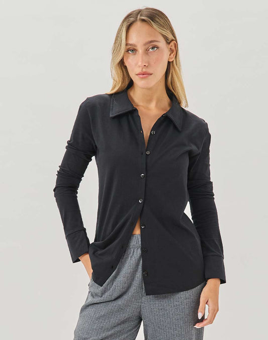 שחורה NOOSA חולצה מכופתרת