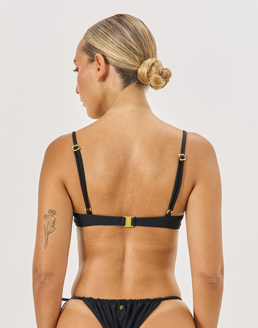 טופ ביקיני שחור SAN JUAN