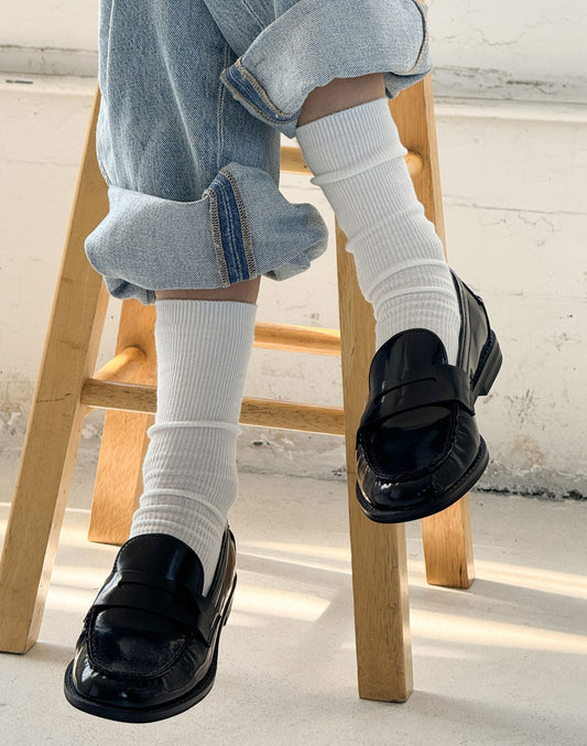 גרביים רכות לבנות TROUSER