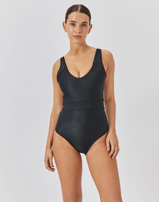 בגד ים שלם שחור TROPEZ