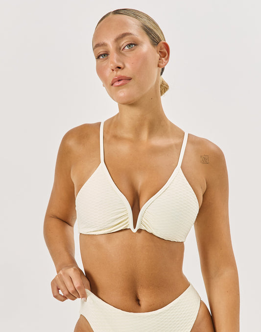 טופ ביקיני שנהב V-LAND