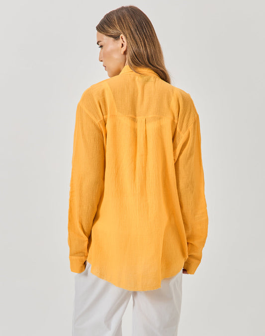 חולצה מכופתרת צהוב בננה AFRICA