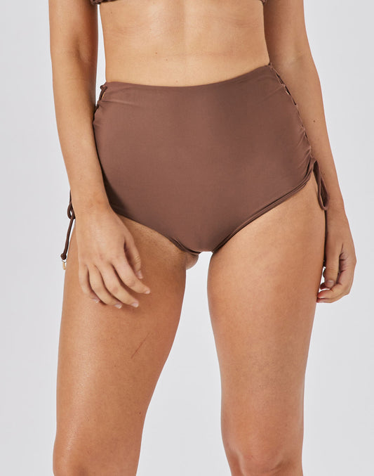 תחתון ביקיני גבוה חום קרמל BAHAMAS