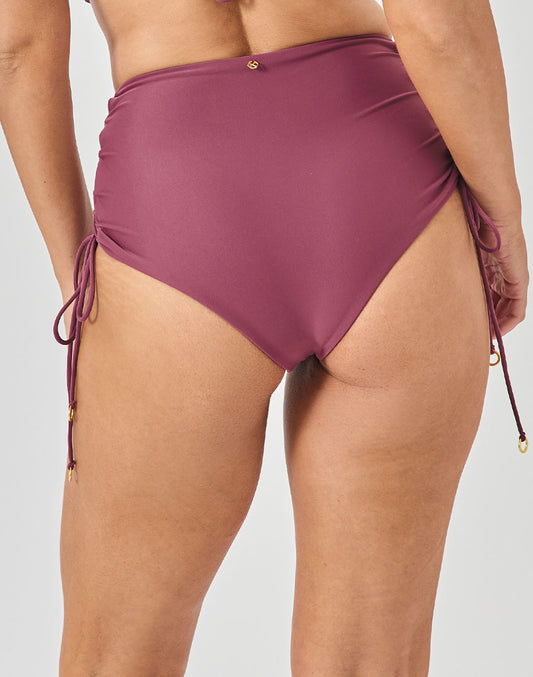 תחתון ביקיני גבוה רוז סגול מעושן BAHAMAS