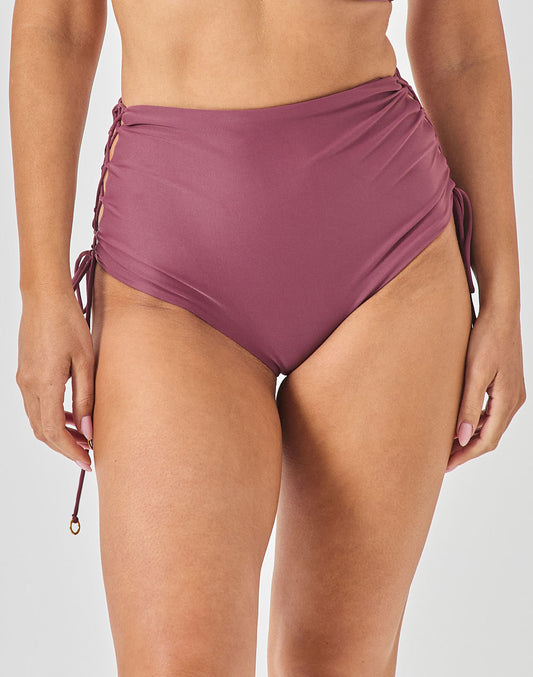 תחתון ביקיני גבוה רוז סגול מעושן BAHAMAS