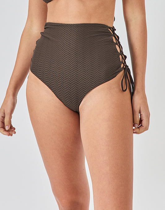 תחתון ביקיני גבוה חום בראוני BAHAMAS