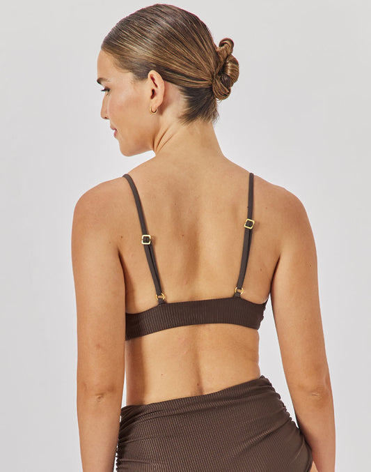 טופ ביקיני חום טבק BORA BORA