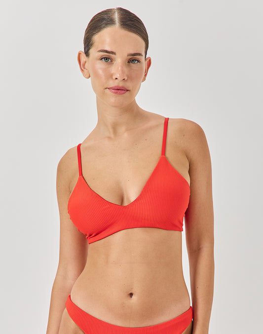 טופ ביקיני אדום שקיעה CLOUD 9